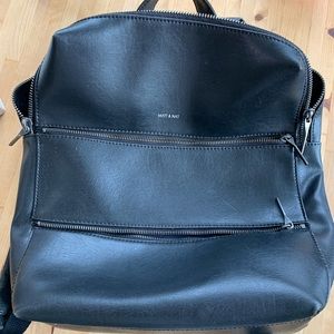 Full size black Matt and Nat backpack